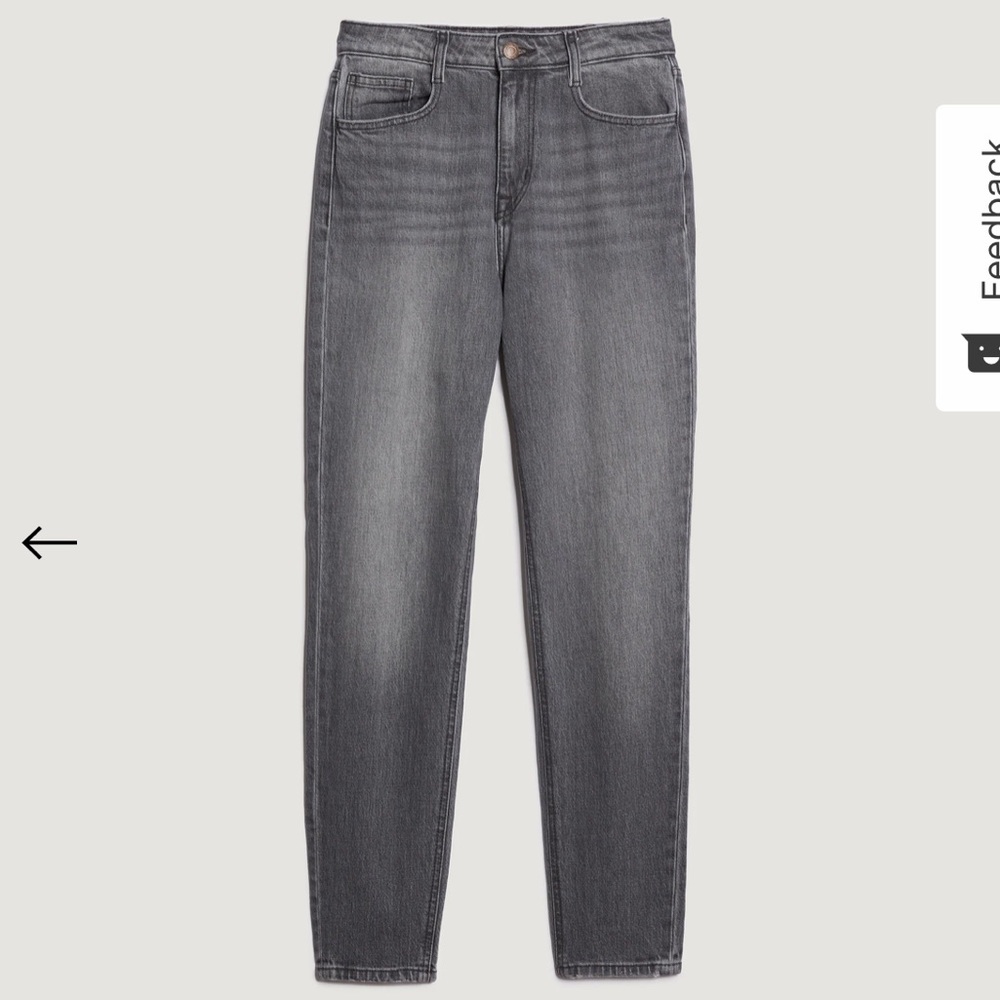 High Rise Slim Jean in Washed Black